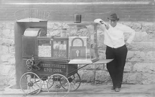 Peanut & Popcorn Cart Vendor Lafayette Indiana IN - Reprint
