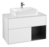 Villeroy & Boch Finion Waschbeckenunterschrank FüR Becken Mittig Regal Rechts...