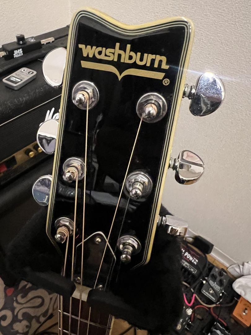 Electric Acoustic Guitar Washburn SBF-80 Black Korea S/N N05031807
