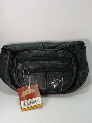 VTG SEA WORLD FANNY PACK BAG Adjustable Leather Whale 7 Pocket New