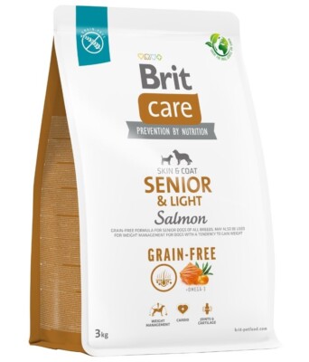 BRIT Care Grain-free Senior&Light Trockenfutter mit Lachs 3 kg