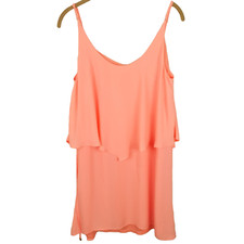 Guess Flowy Tunic Tank Womens Size Medium Adjustable Shoulder Straps Lined New