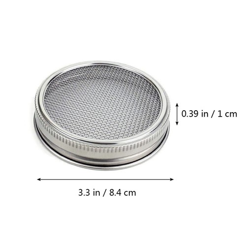 2 Pcs Food Grade Sprout Lid Canning Jar Lids Wide Mouth Sprouting Strainer - 第 6/12 張圖片