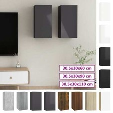 TV Cabinet Engineered Wood Wall Mounted Stand Living Room TV Console vidaXL