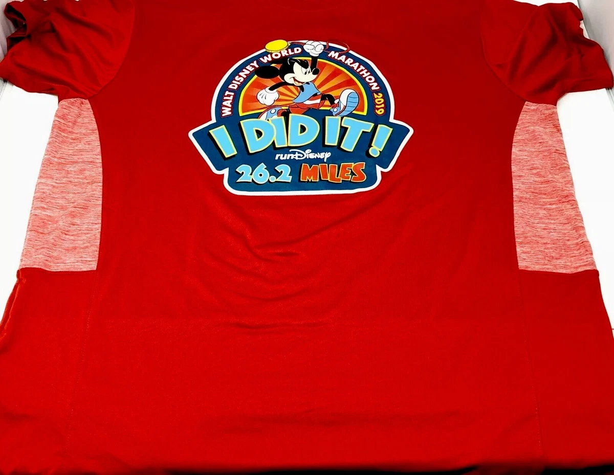 NEW Walt Disney World 2019 Marathon Weekend Run Disney Dri fit Shirt XL