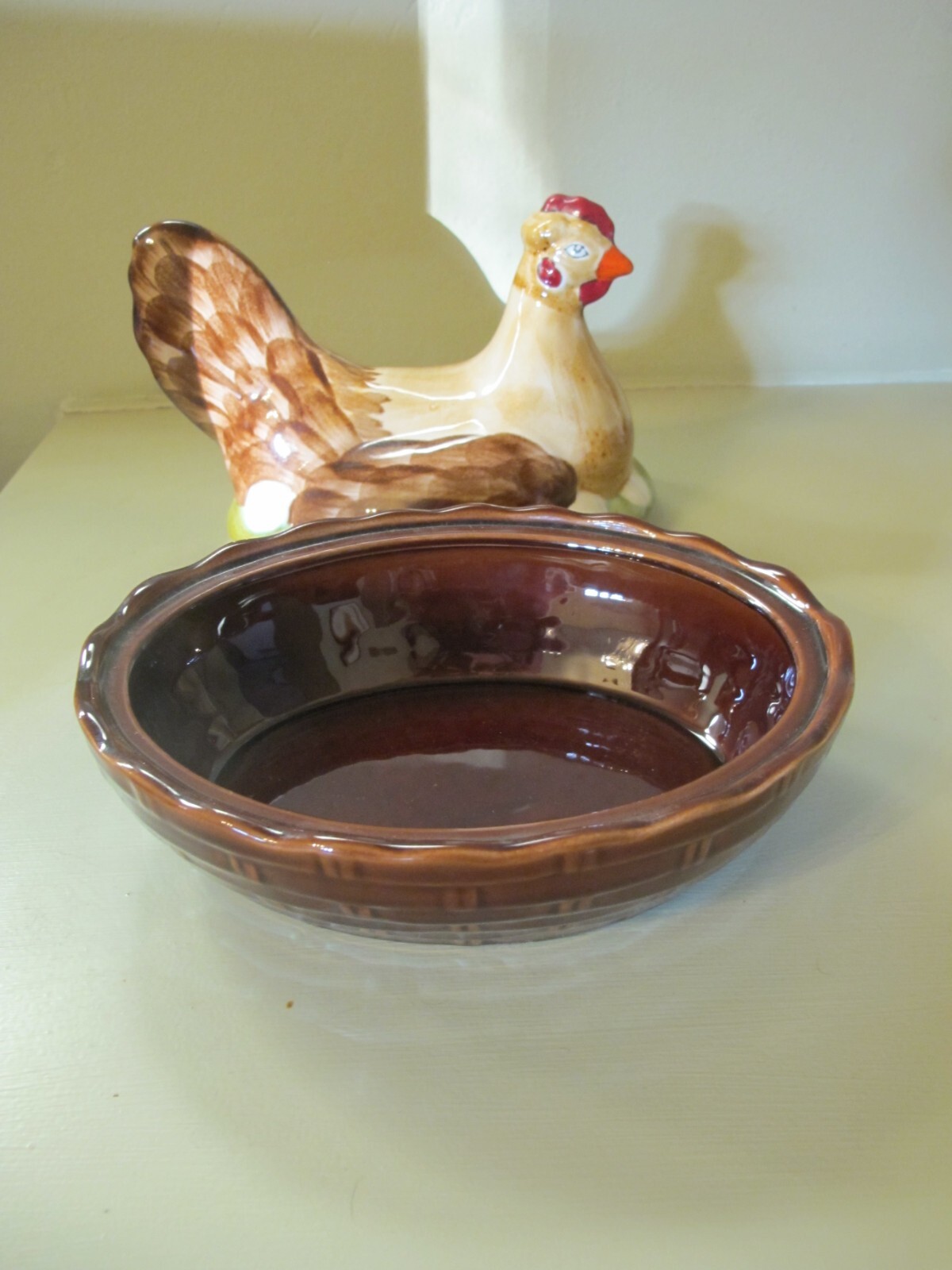 Vintage Schramberg Pottery Hen on Nest Egg Holder eBay