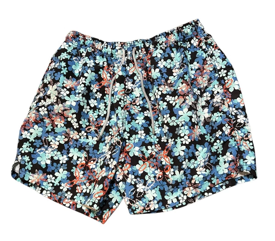 Pantalones Cortos de Natación Bugatchi Uomo Hombres Talla XL Floral Multicolor Azul Malla Brillante Foto 2 de 4