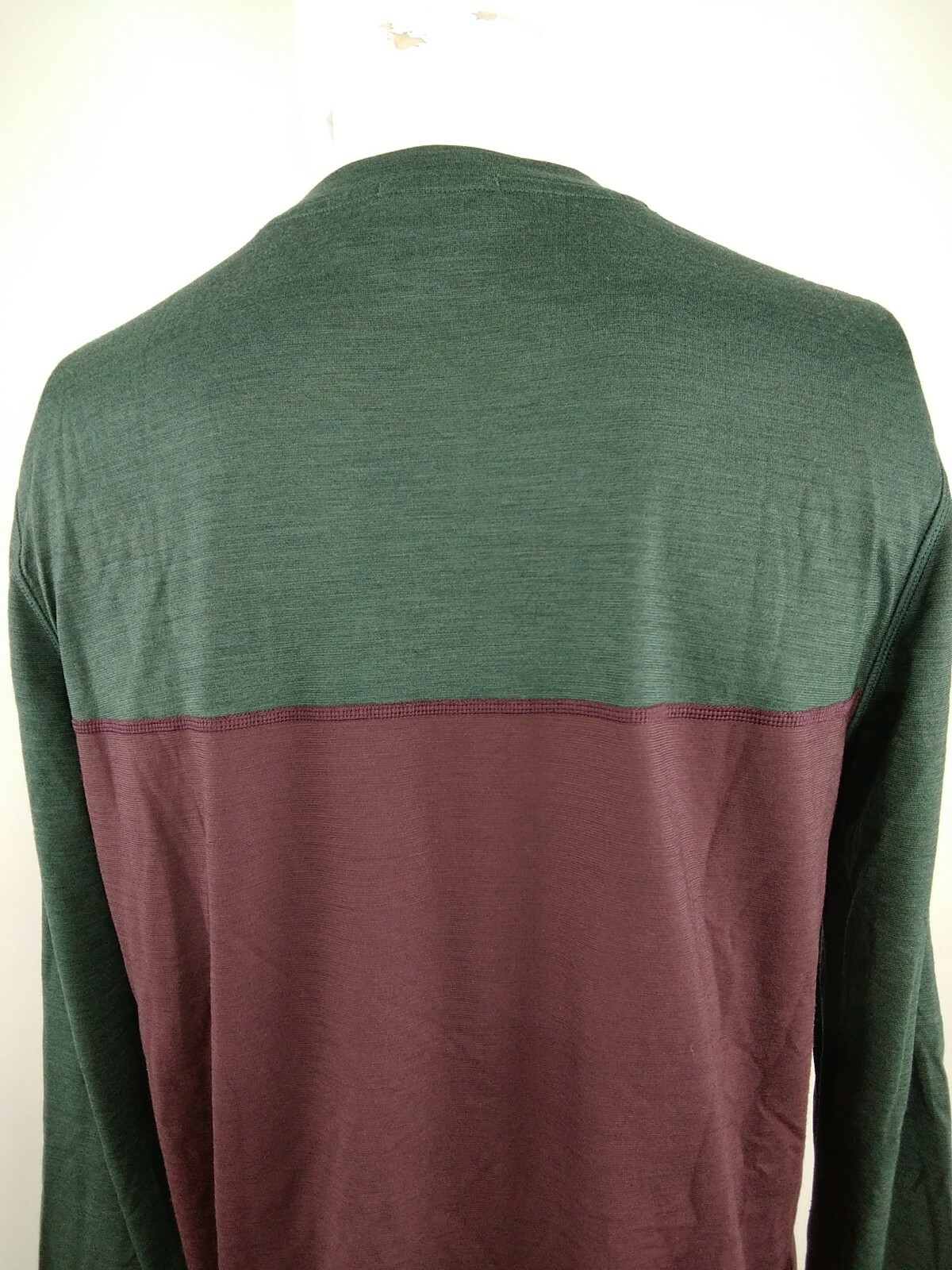 Smartwool Men Merino Sport 150 Long Sleeve Henley Sage/Brown Medium 17345-H93