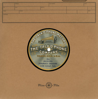 Premium 78 rpm Disc-O-File Record Sleeves for 9" 78rpm Discs - 25 ...
