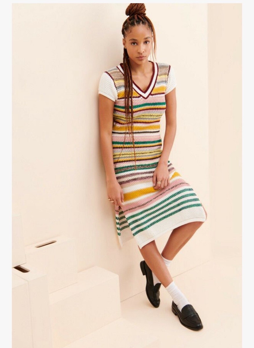 Rue Stiic Free People Pachtwork Multicolor Knit V Neck Midi Dress Sz M | eBay Rue Stiic Free People Pachtwork Multicolor Knit V Neck Midi Dress Sz M | eBay