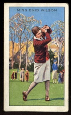 Tabakkarte, Gallaher, CHAMPIONS, mit Bildunterschrift, 1. 1935, Enid Wilson, Golf, #31