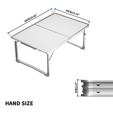 Image of Portable Folding Camping Table Small Lightweight Adjustable Height Garden Table