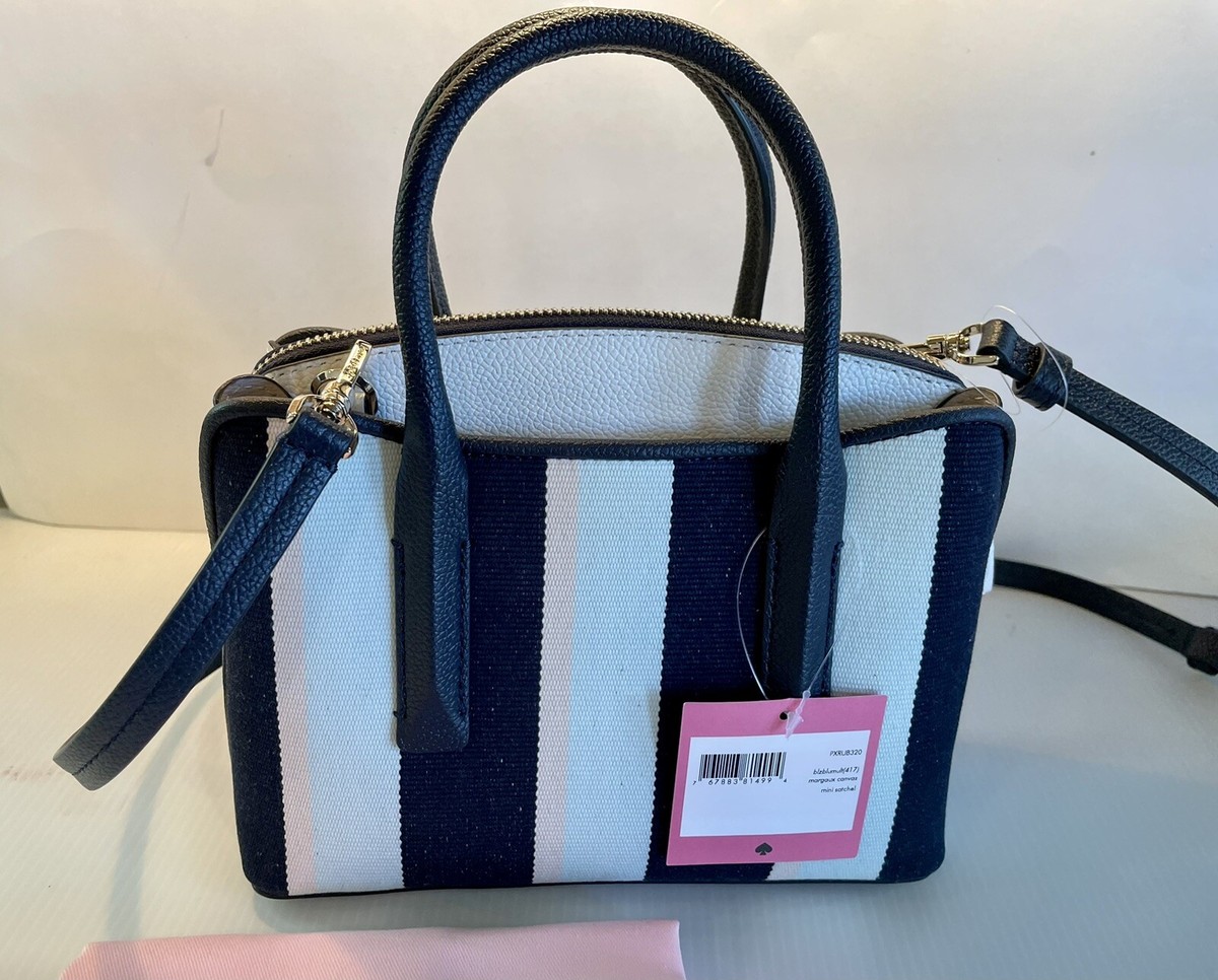 Kate Spade Margaux Canvas Stripe Mini Satchel Handbag Multi NEW | eBay 