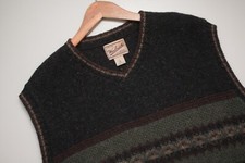 Woolrich Vintage Knitted Vest Made In USA Men's XL