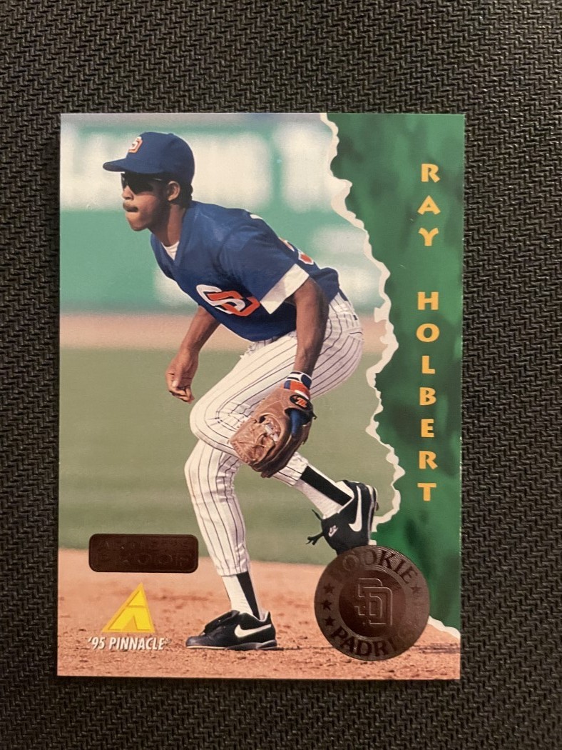 Ray Holbert 1995 Pinnacle Stamped Artist Proof Padres Rookie #415