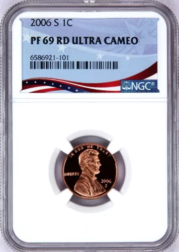 2006-S Lincoln Cent Graded PF69RD Ultra Cameo by NGC