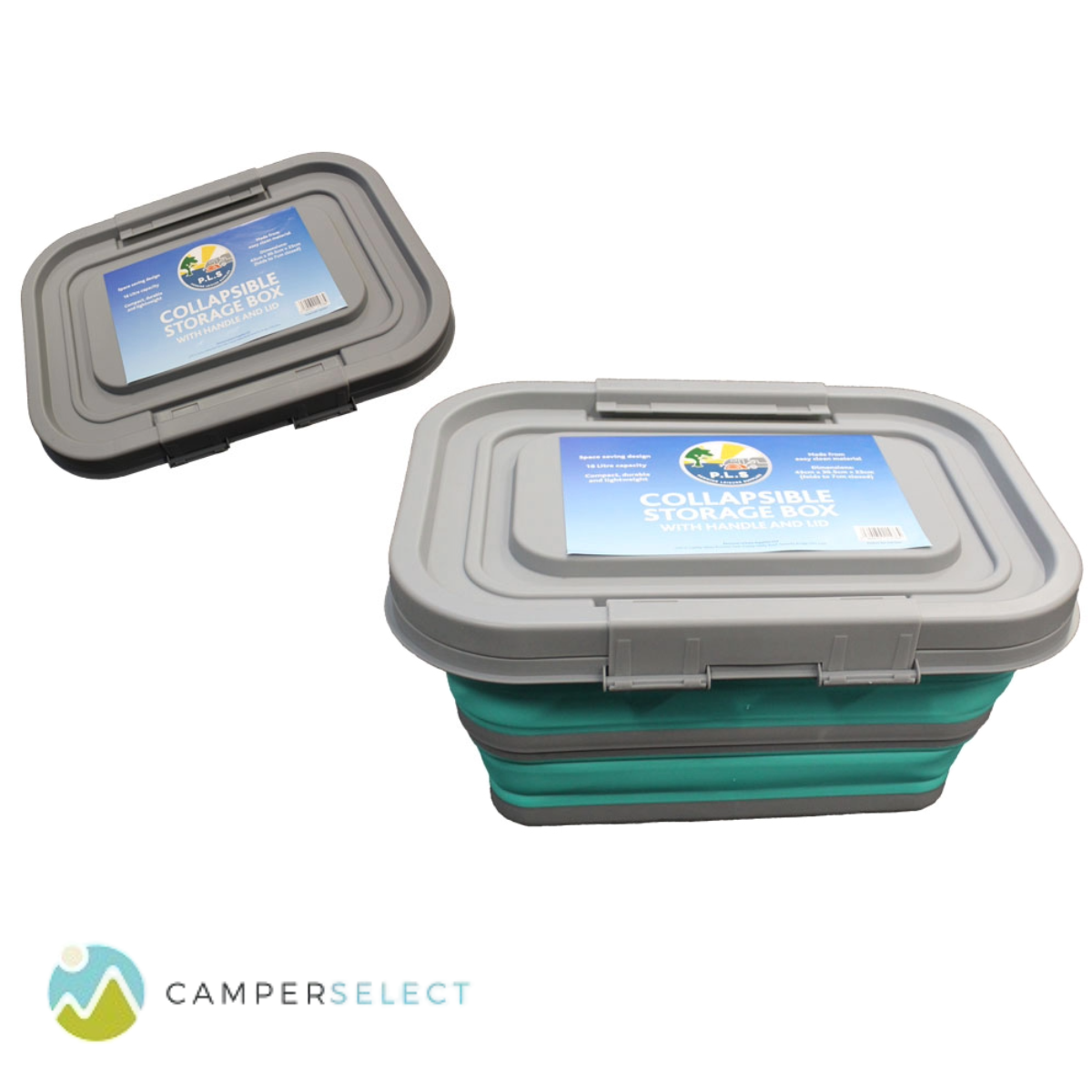 Collapsible Storage Box with Handle and Lid