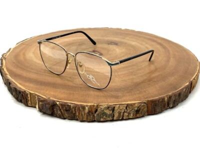 Otego Optical Eyeglasses Frames Manhattan Gold Black Metal 54 16 135 mm Japan