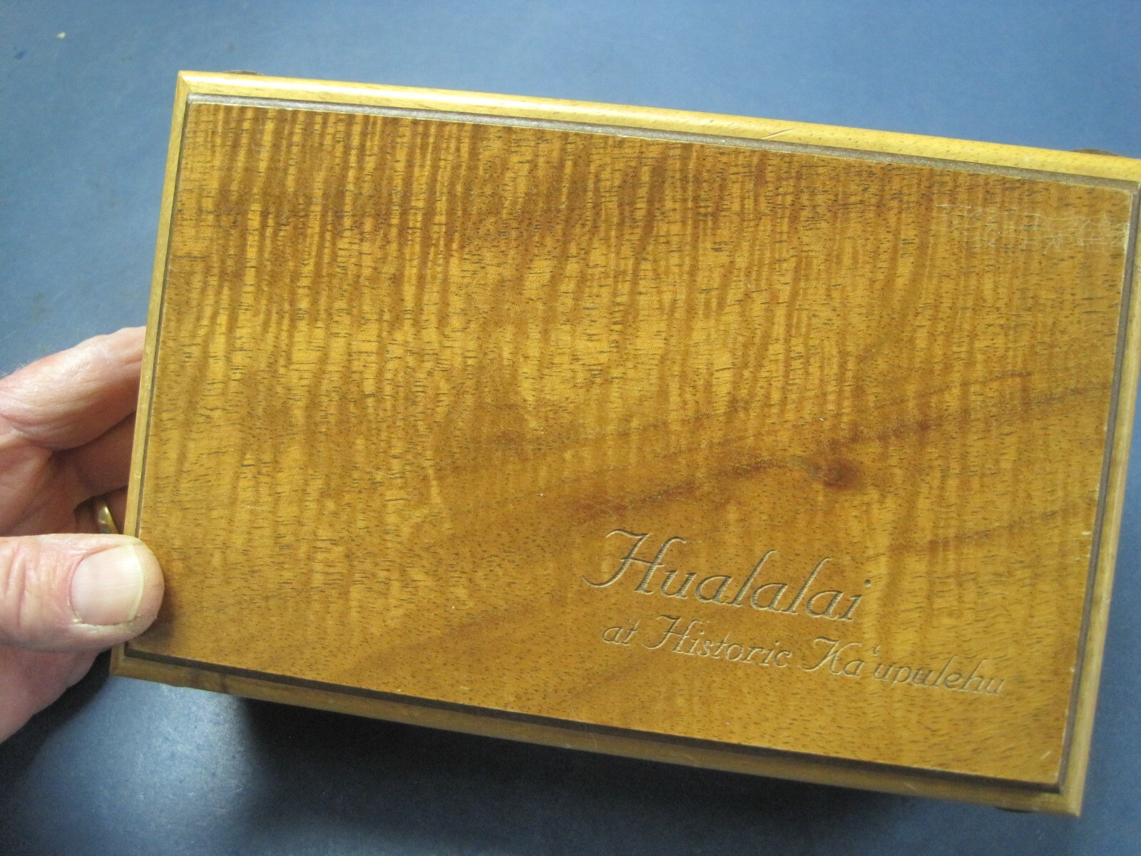 Hawaiian Curly Koa Wood Box from Hualalai at Historic Ka'upulehu