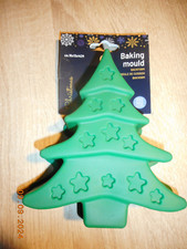 Silikon Backform Tannenbaum Kuchenform 14x12x3,5 cm Silikon Backen Weihnachten
