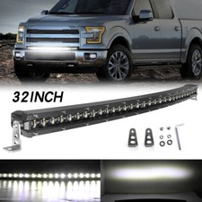 Led Light Bar Spot Flood Combo 15-48 Off-road Drivring Truck Suv Roof Bumper