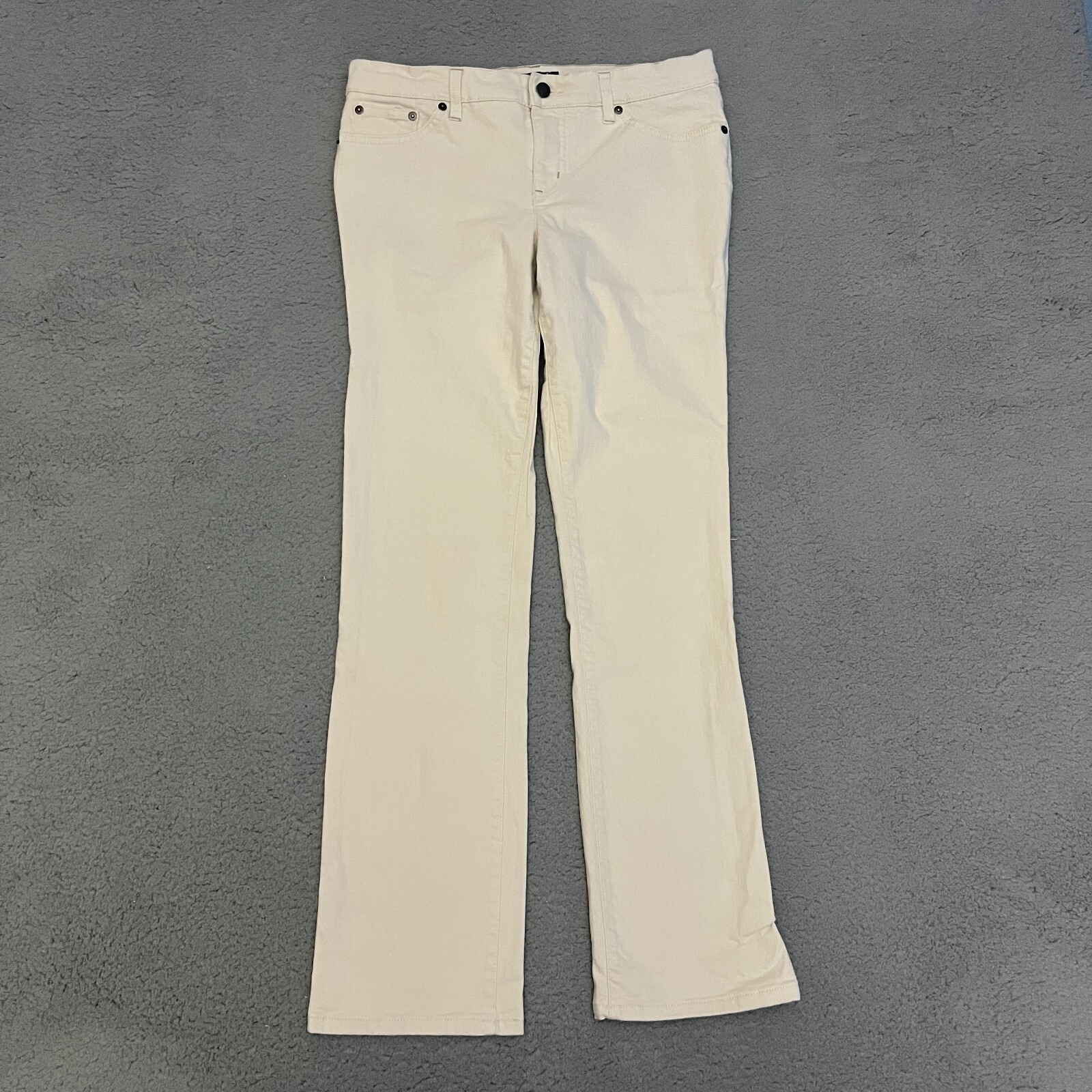 Lauren Jeans Co Ralph Lauren White Jeans Womens Size 8 READ eBay