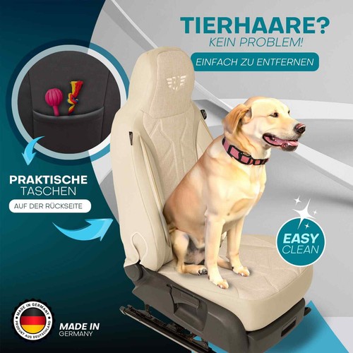 Pilot Wohnmobil Sitzbezüge passend für Frankia Charisma 600 (Beige) - Bild 12 von 13