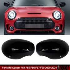 Fits MINI Cooper F54 F55 F56 F57 F60 2020-2024 Rearview Mirror Cover Caps Pair