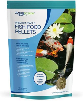 AQUASCAPE #81052 PREMIUM STAPLE FISH FOOD MIXED PELLETS 4.4 lbs /2 Kg 