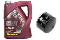 MotoröL Set ÖLfilter SM142 5W40 5 Liter FüR Alfa Romeo Dacia Fiat Nissan Opel