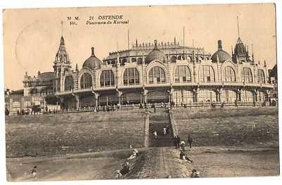 CPA BELGIEN - M. M. 21. OSTENDE - Panorama du Kursaal (kleine Animation)