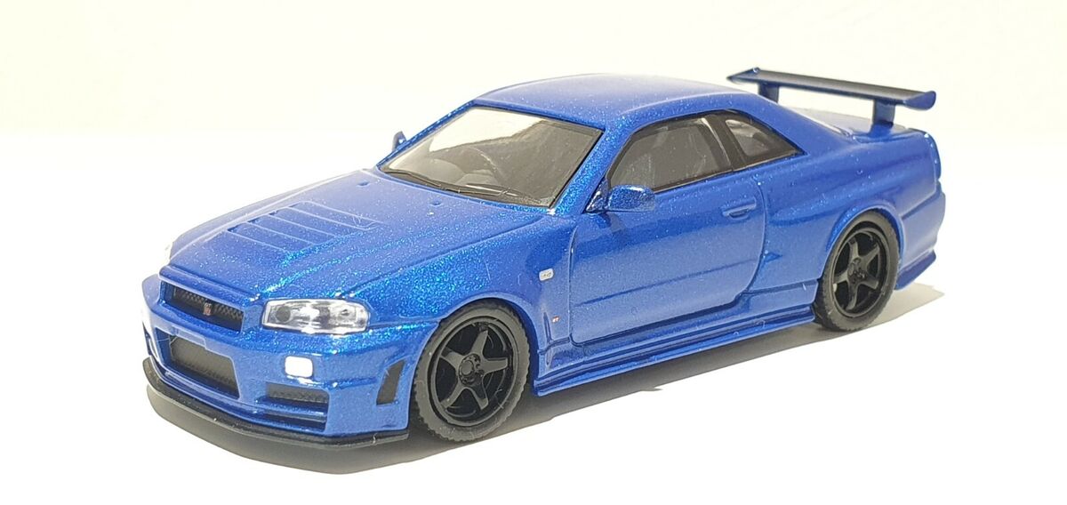 1/64 Kyosho NISSAN SKYLINE NISMO R34 GT-R Z-TUNE BLUE 1/64 Kyosho NISSAN SKYLINE NISMO R34 GT-R Z-TUNE BLUE