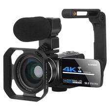 Digital 4K Hd Video Camera WiFi Recorder Camcorder 56MP 18X Black DV Handycam