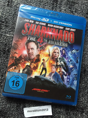 SHARKNADO THE 4TH AWAKENS 3D + 2D - Blu-ray - Ian Ziering, Tara Reid - NEU