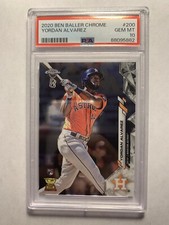 2020 Topps Chrome Ben Baller YORDAN ALVAREZ Rookie PSA 10 ASTROS #200 RC C