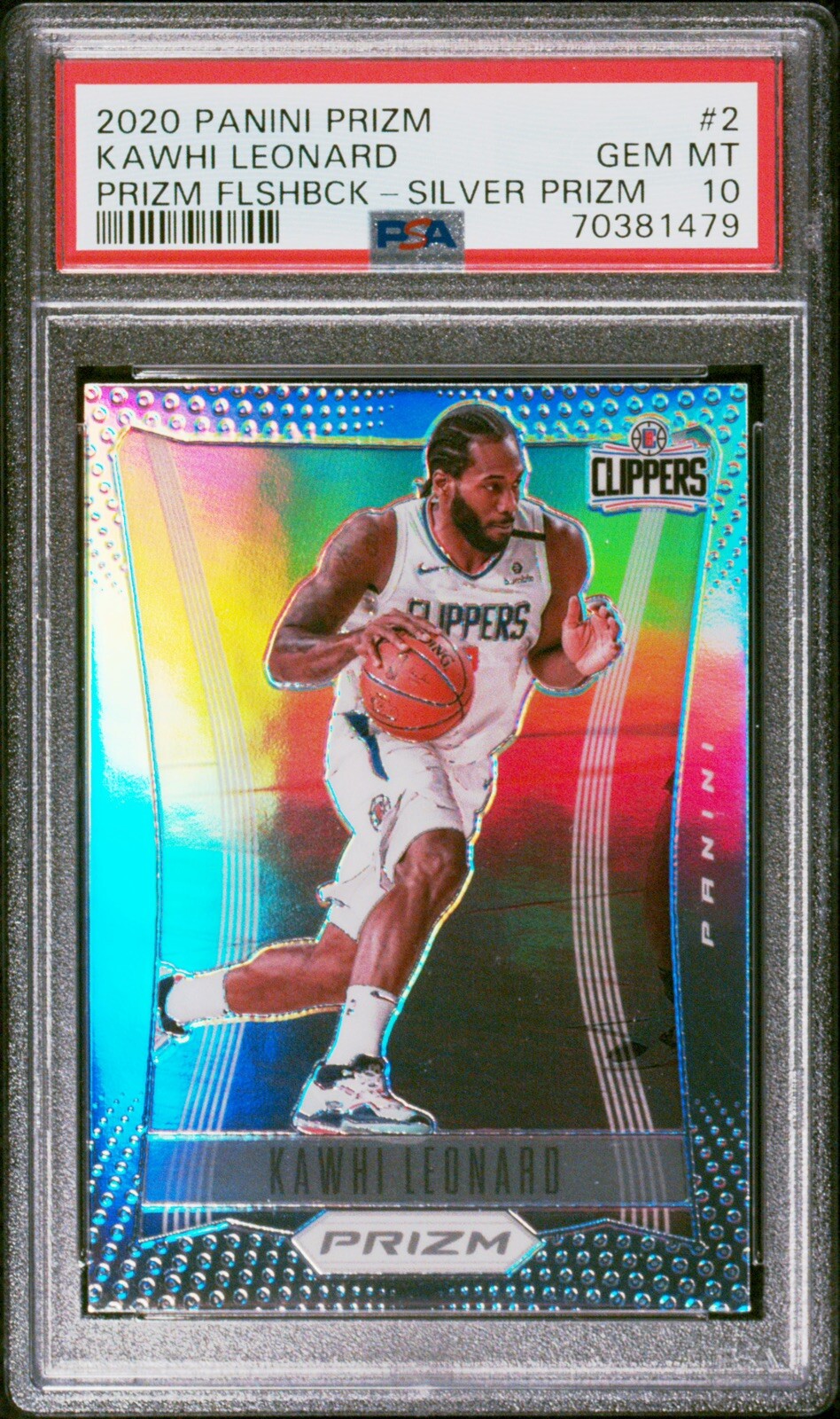 2020-21 Panini Prizm Flashback Silver Kawhi Leonard #2 PSA 10 GEM MT