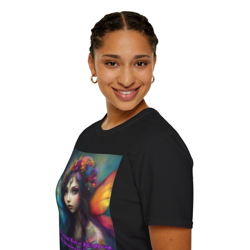 Verzaubertes T-Shirt Damen schwarz "Der Feenstaub leuchtet" Fee launisch süß Gothic - Bild 10 von 12