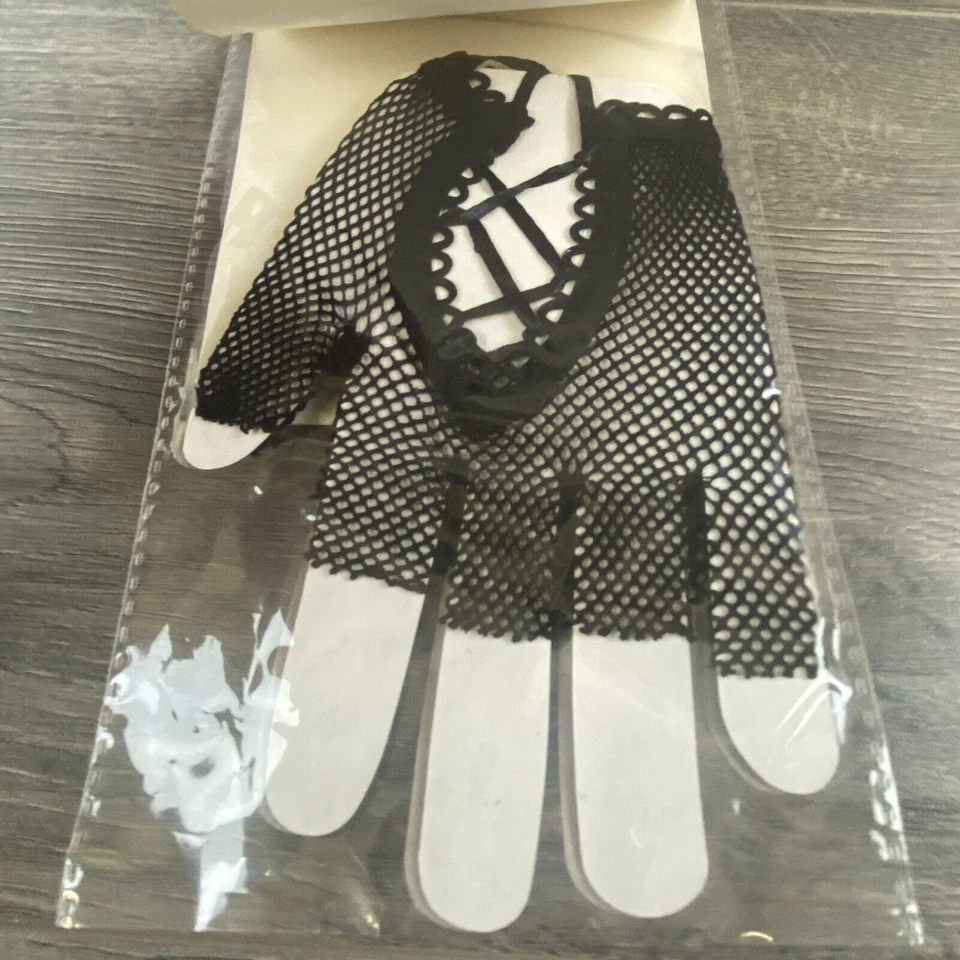 Guanteras con cordones Red Halloween Juegos con disfraces Disfraz Vestir Baile Boda Foto 4 de 4