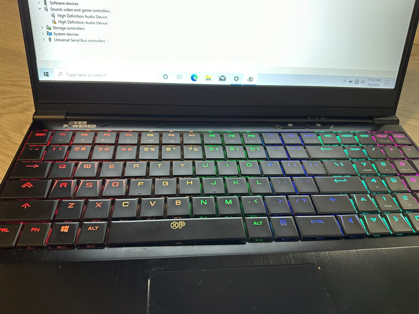 OP-LP2 GAMING LAPTOP i7-8750H 16GB RAM 256GB SSD 1TB HD Win 10 - Picture 9 of 14