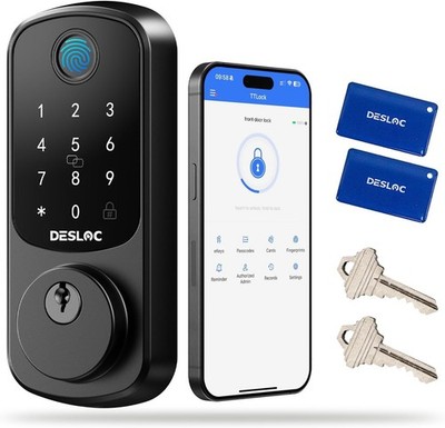 B200 Smart Deadbolt Lock with Fingerprint Recognition, Keypad & Alexa Control