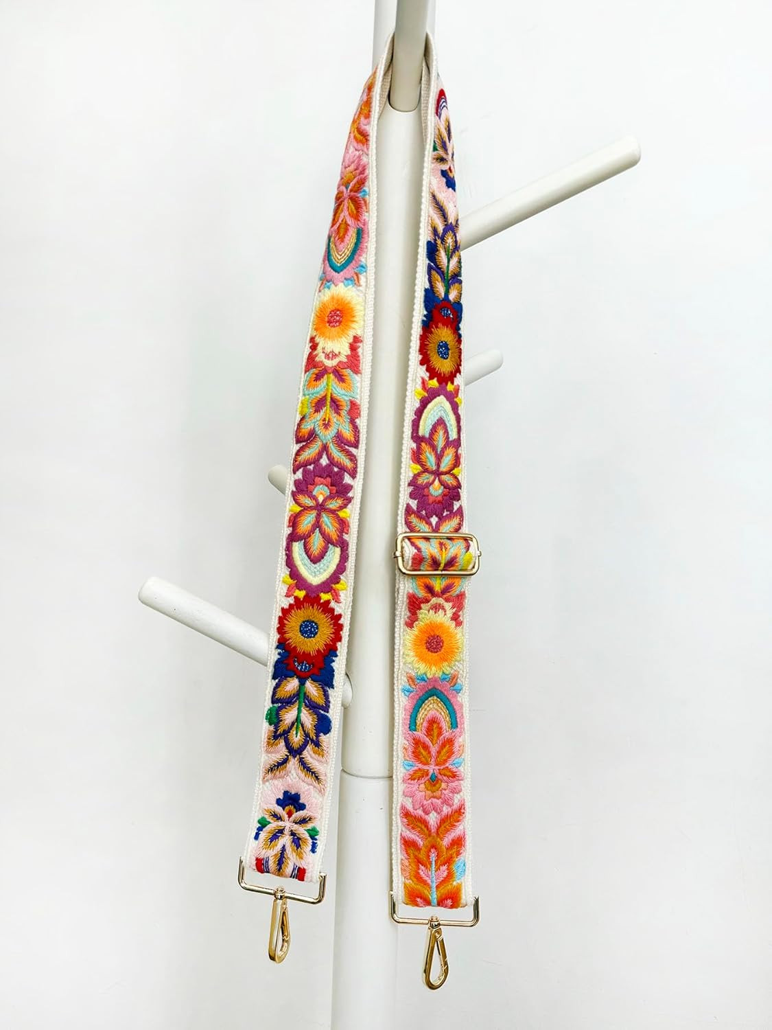 Embroidery Flower Purse Strap Replacement Crossbody for Handbags Women Guitar St thumbnail 4