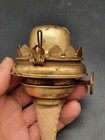 2 Antique P & A Plume & Atwood Oil Lamp Burners #2 Wire Side Clips Double Wick — photo 9
