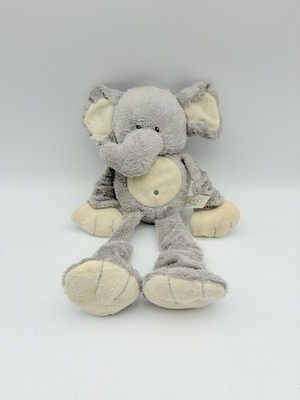 Spark Create Imagine Elephant Gray Plush Rattle Crinkle Stretchy Baby Toy Lovey