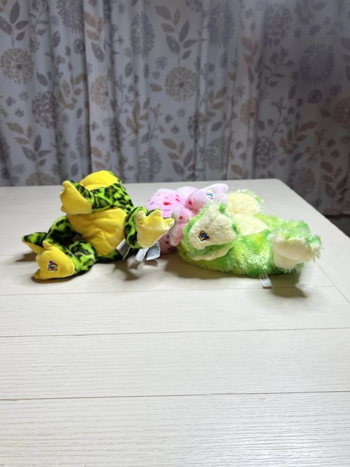Ganz Webkinz Lot Of 3 Frogs Tie Dye Valentine Bullfrog No Codes 7” - Image 3 of 4