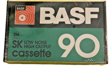 Vtg BASF PRO 90 JAMPROOF Audio Cassette Tape USA Blank Sealed NEW