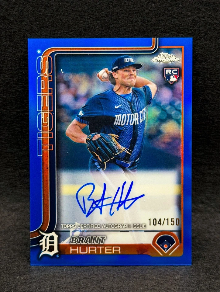 2025 Topps Chrome Brant Hurter Rookie Blue Refractor Auto /150 Rc #RA-BHU - Image 4 of 4