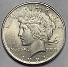 1925 USA $1 PEACE DOLLAR COINSNAP GRADED SEE DESCRIPTION PHILADELPHIA