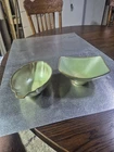 2 Pc Vintage Frankoma 201 and F34 Prairie Green. Very Good Condition. No Chips