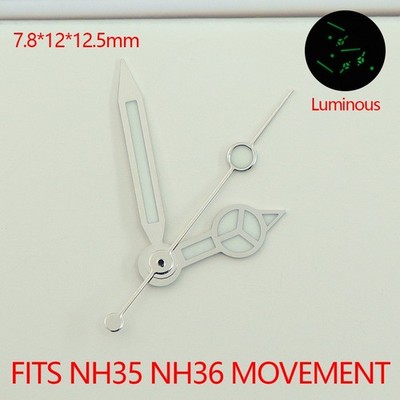 NH35 Watch Hands C3 Luminous Modify rolex Mod For Seiko NH35 Miyota 8215 ETA2824