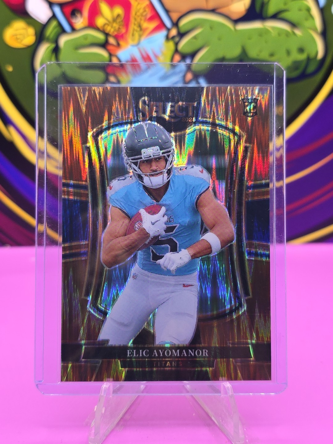 2025 Panini Select Elic Ayomanor #127 (RC) Premier Level Copper Prizm Shock /899